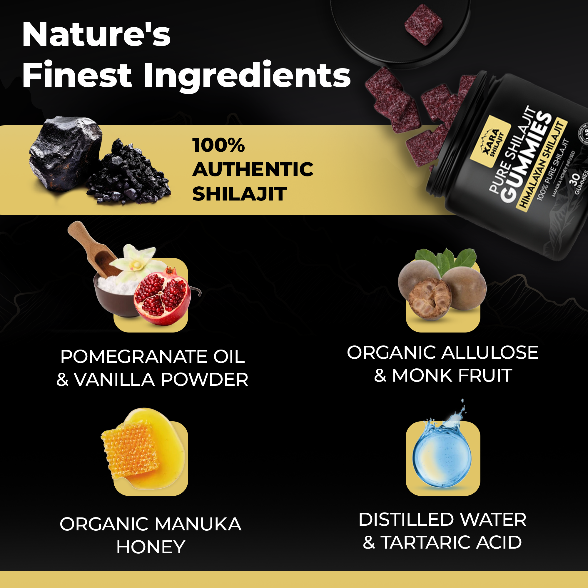 Glytze Pure Shilajit Gummies (Prostate Health Support)