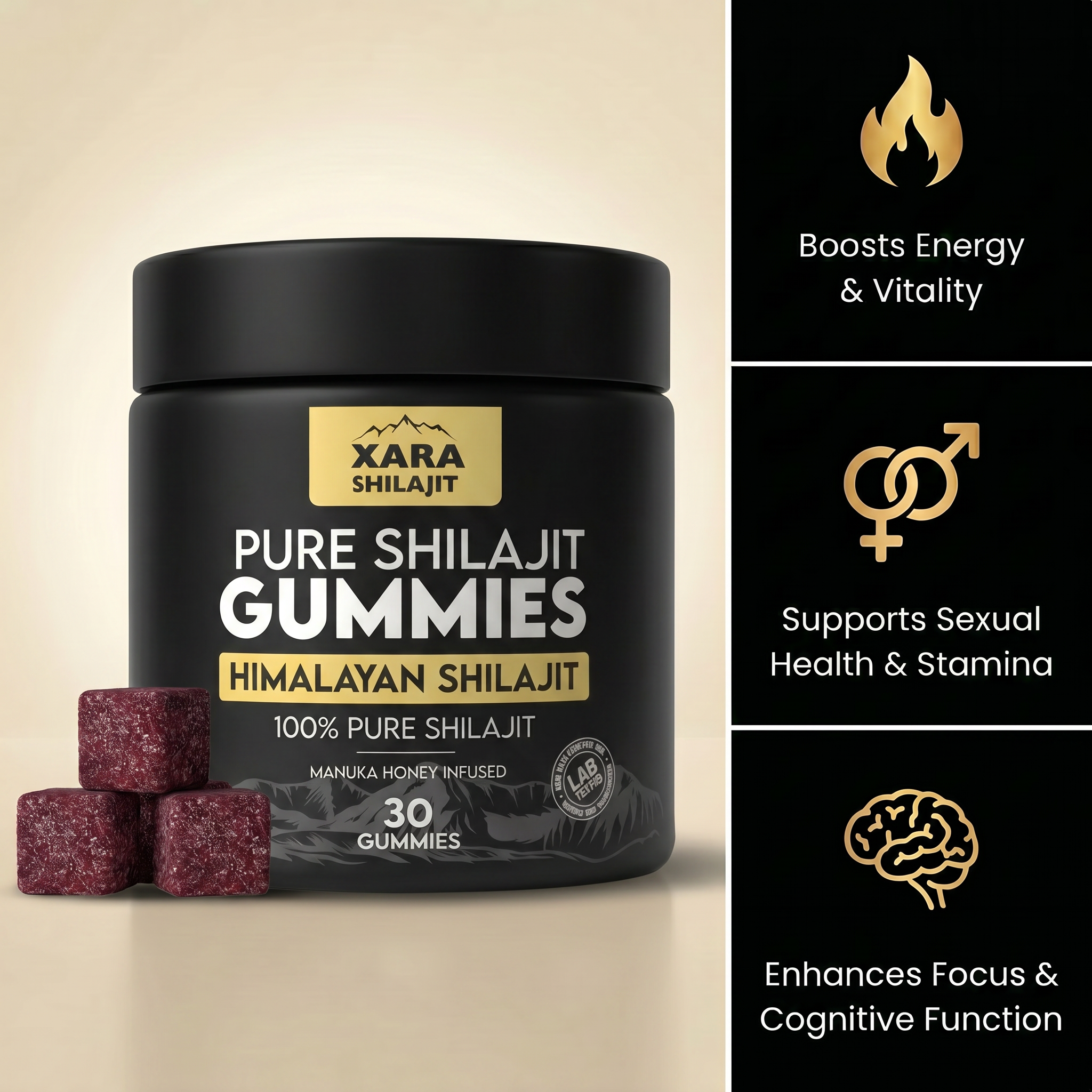 Glytze Pure Shilajit Gummies