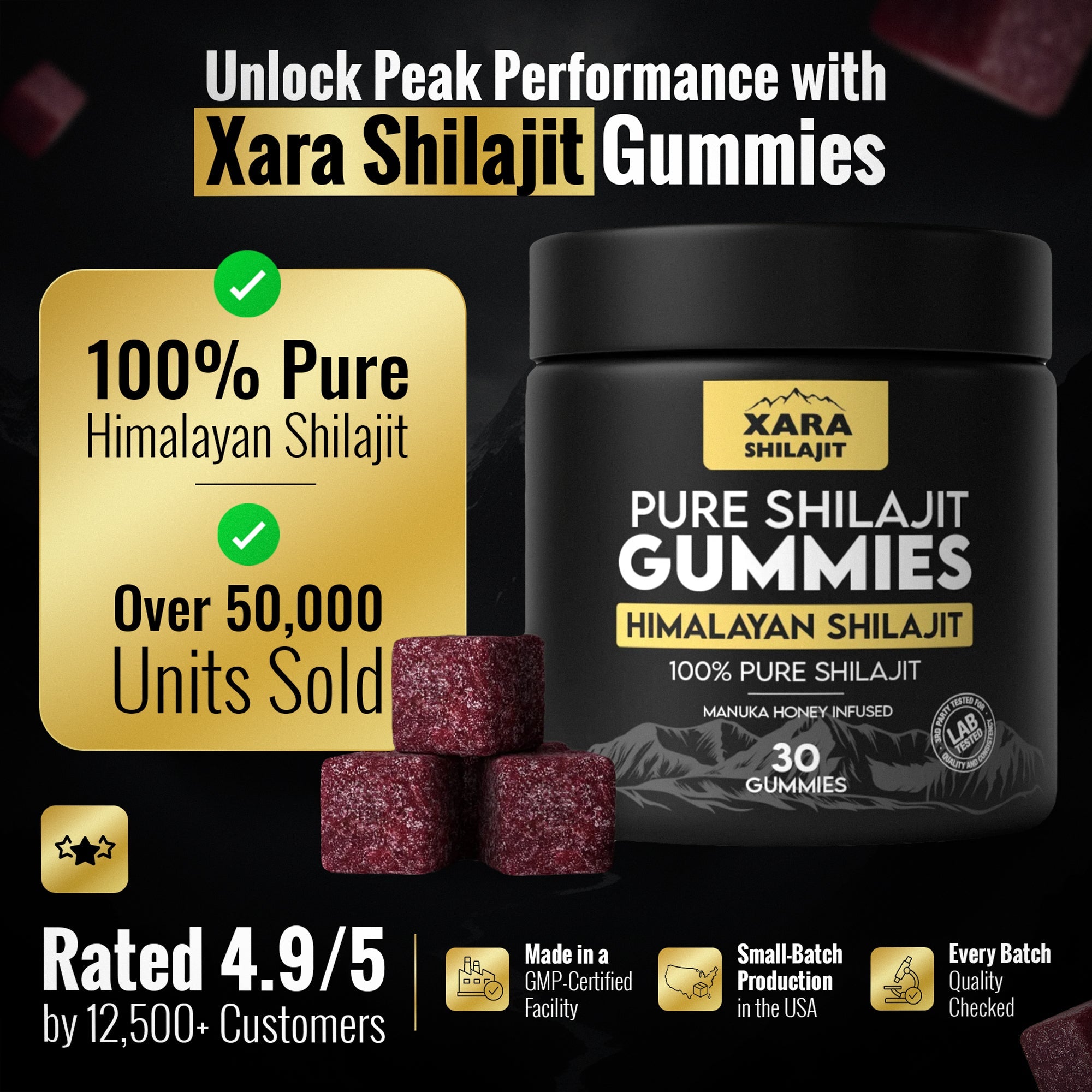 Glytze Pure Shilajit Gummies (Prostate Health Support)