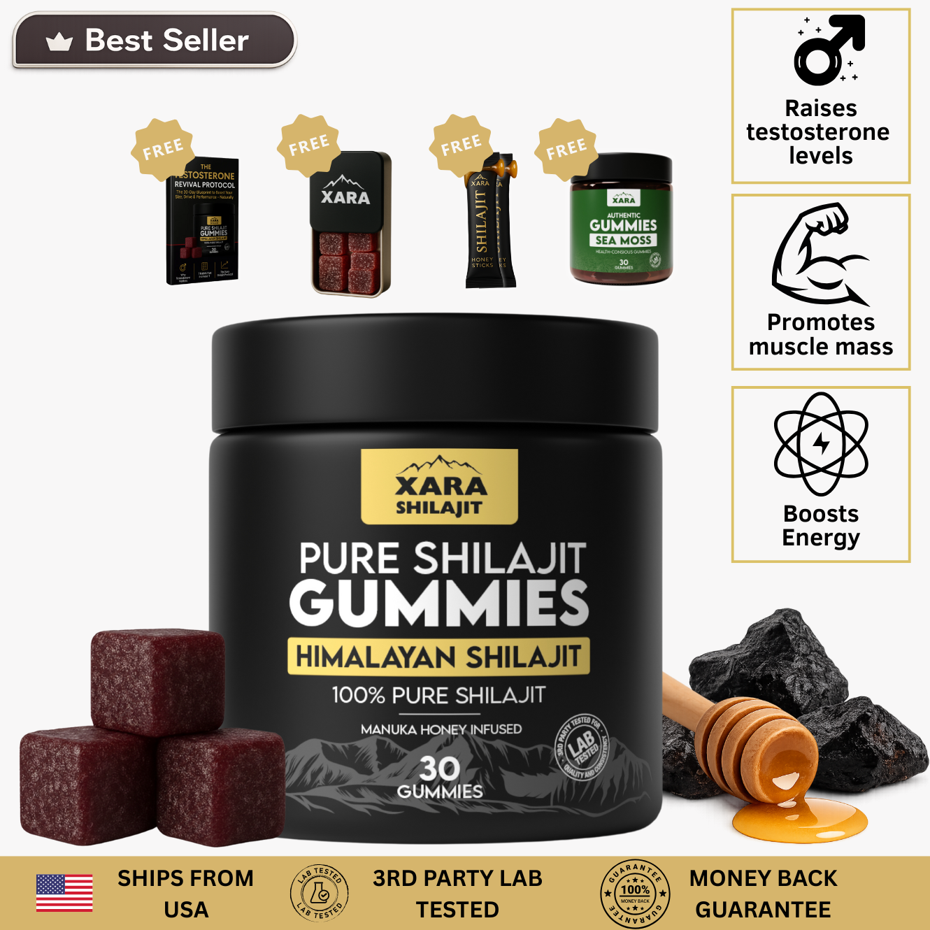 Glytze Pure Shilajit Gummies BOGO