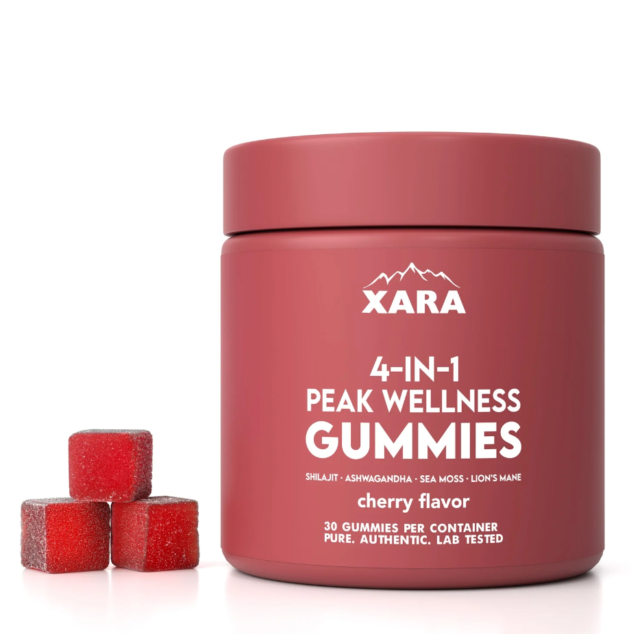 Glytze 4-in-1 Peak Wellness Gummies for men and women