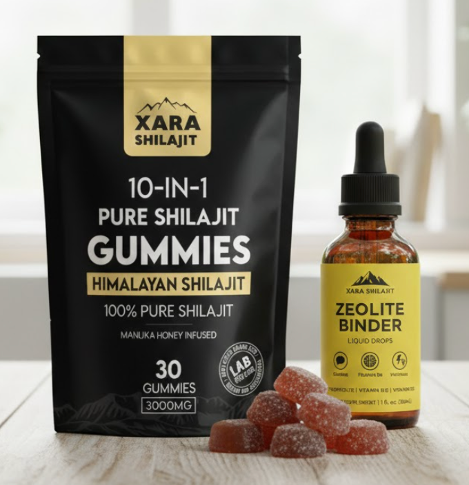 Glytze 10 in 1 Alpha Gummies + Zeolite Binder Combo