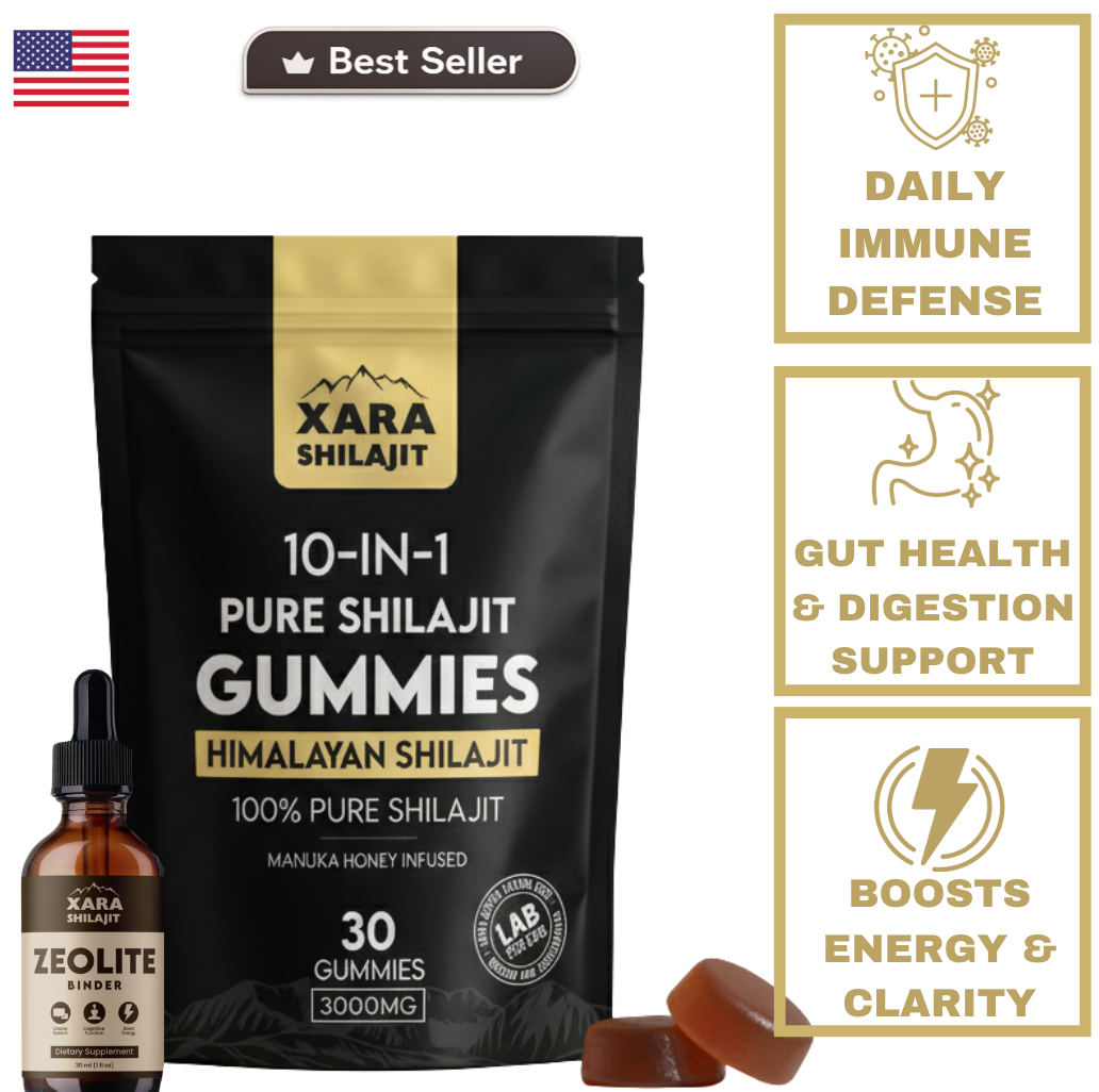 Glytze 10 in 1 Alpha Gummies + Zeolite Binder Combo