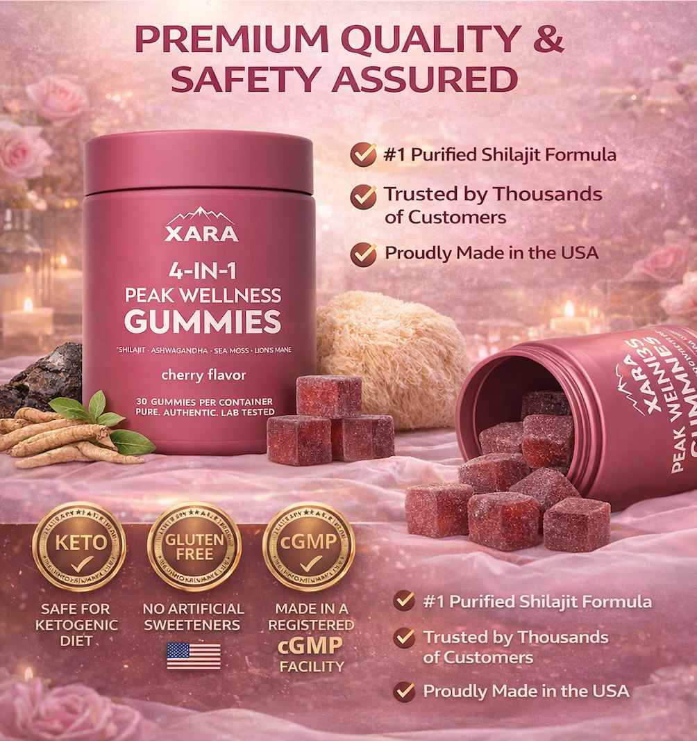 Glytze 4-in-1 Peak Wellness Gummies