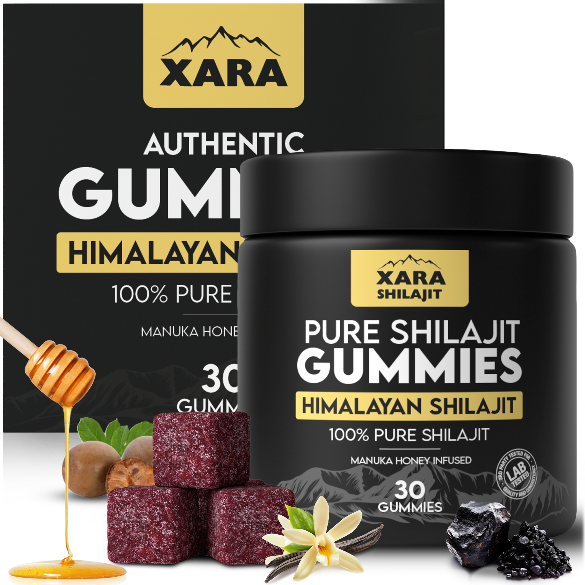 Glytze Pure Shilajit Gummies 3 MONTH SUPPLY